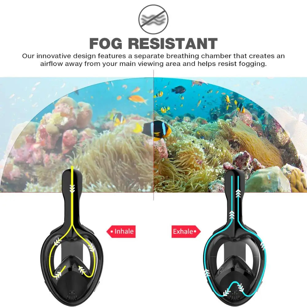 ReefRider® Full Face Snorkeling Mask Set